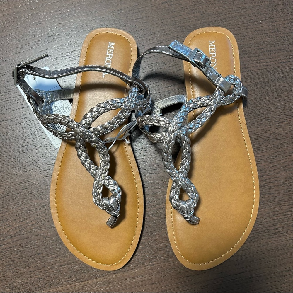NWT Women’s Merona Target Sandal Pewter Size 8.5